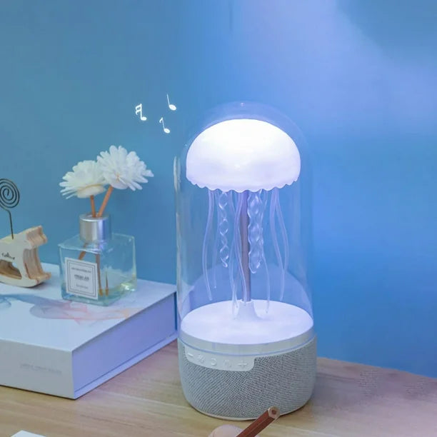Altavoz Lampara Medusas Decorativa con Luz Ambiental y Sonido Envolvente