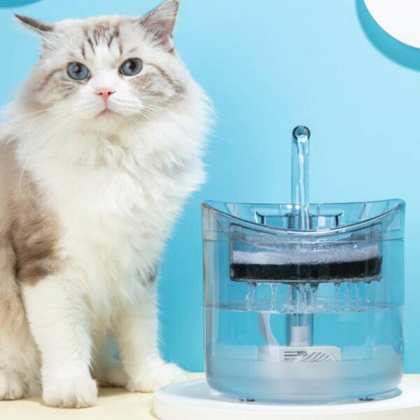 Dispensador Eléctrico de Agua 1.8L para Perros Gatos, Fuente Silenciosa, IPX8