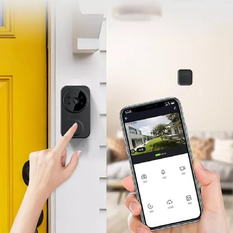 Timbre Inteligente con Cámara WiFi y Visión Nocturna, Video Portero Inalámbrico