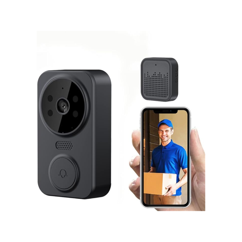 Timbre Inteligente con Cámara WiFi y Visión Nocturna, Video Portero Inalámbrico